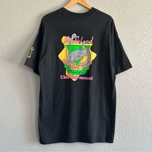 Vtg Ulua Big Island 4th Annual Fish Tournament Neon Graphic Shirt BeefyT Size XL